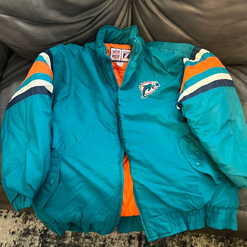 Vintage Miami dolphins Logo 7 jacket🔥🔥🔥